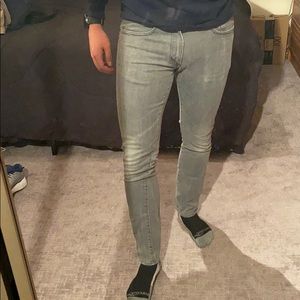 GAP 30x32 skinny light gray jeans